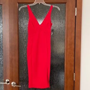 Lulus Iconic Moment Red Bodycon Midi Dress